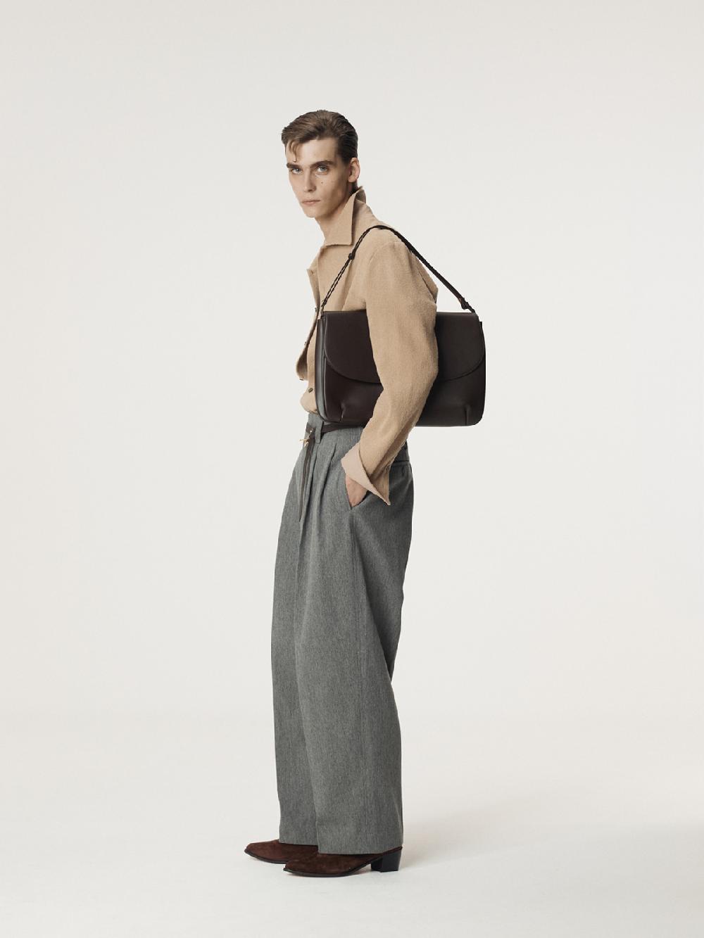 Recto WOOL TWEED SOFT SHIRT (BEIGE)