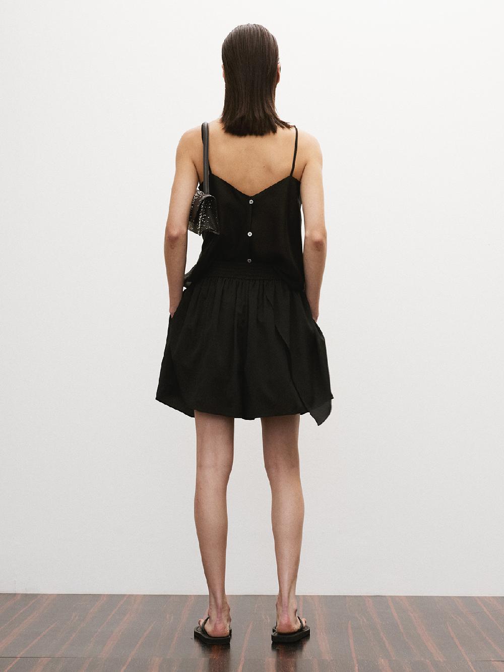 Recto WRAP LAYERS BANDING SHORTS (BLACK)