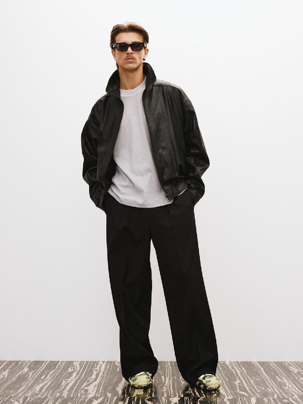 Recto VINTAGE WASHED COTTON OVERSIZE T-SHIRT (COOL GREY)