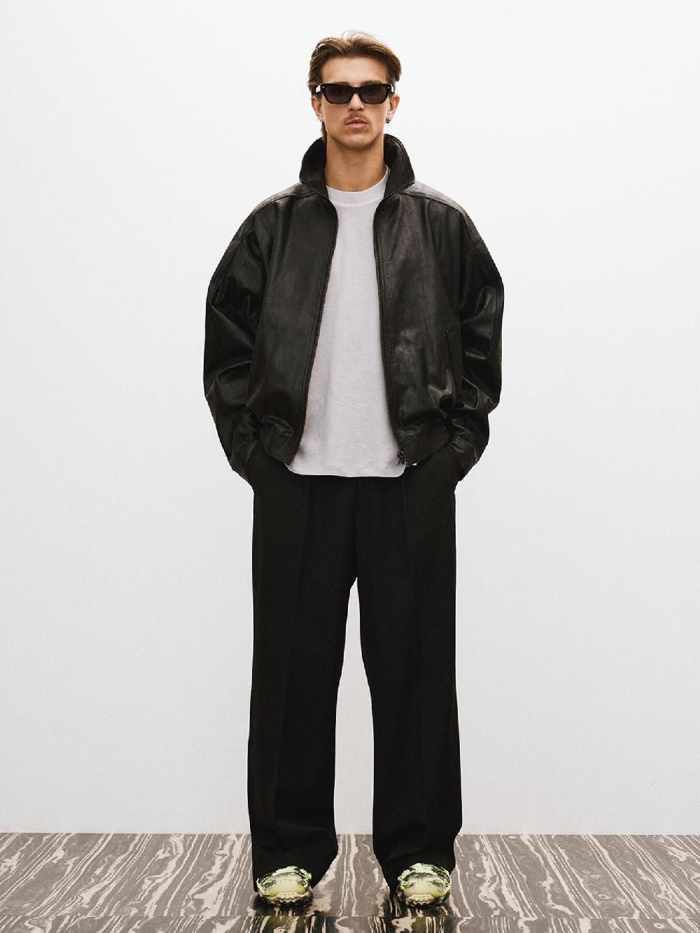 Recto VINTAGE WASHED COTTON OVERSIZE T-SHIRT (COOL GREY)