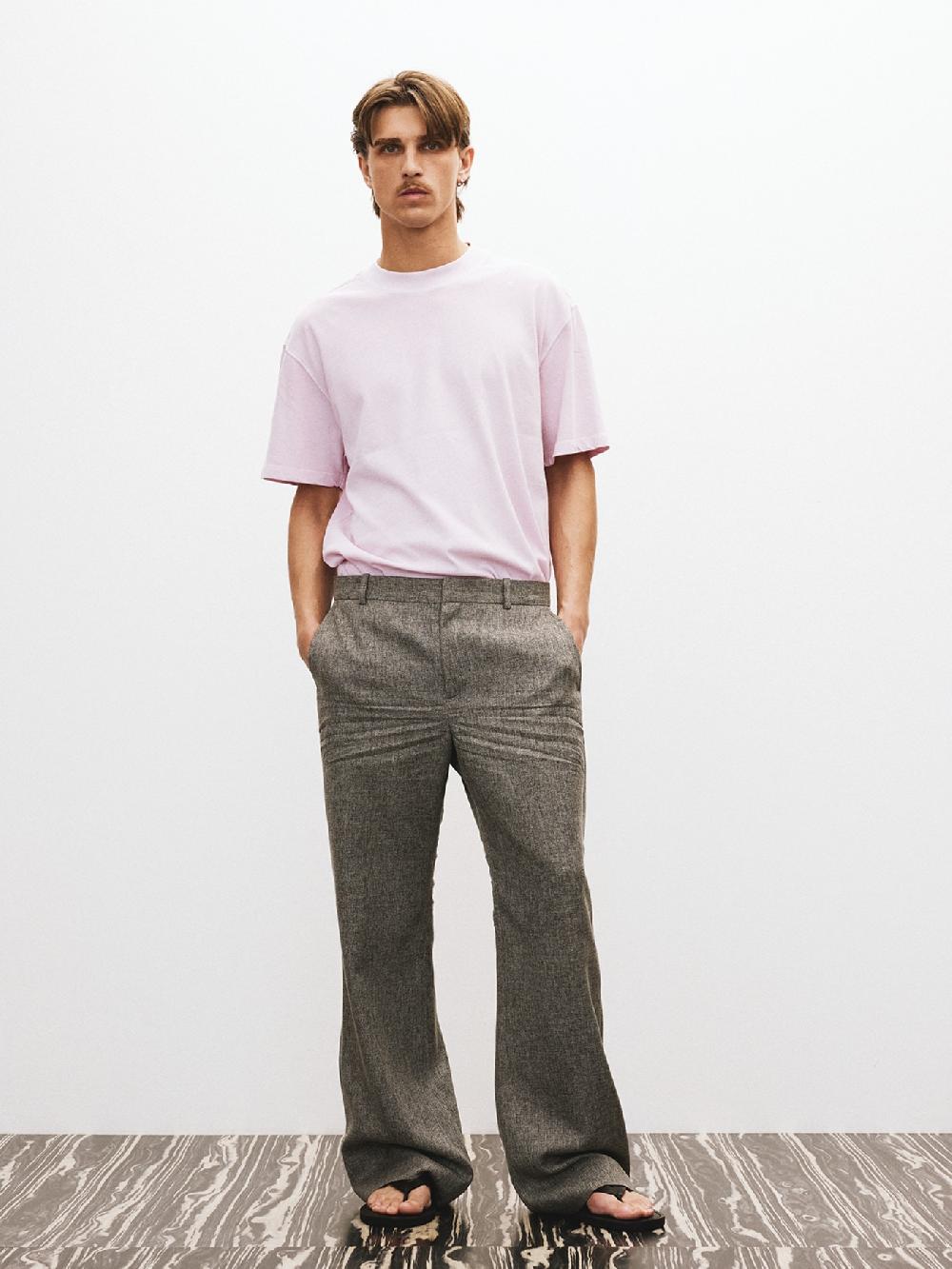 recto VINTAGE WASHED COTTON OVERSIZE T-SHIRT (WHITENED PINK)