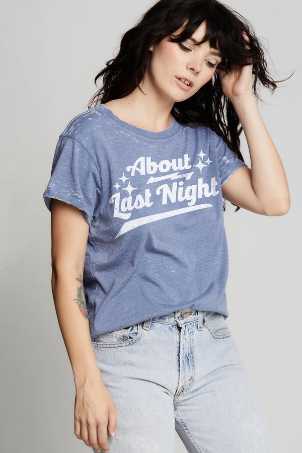 Recycled Karma About Last Night Vintage-Style Statement Tee