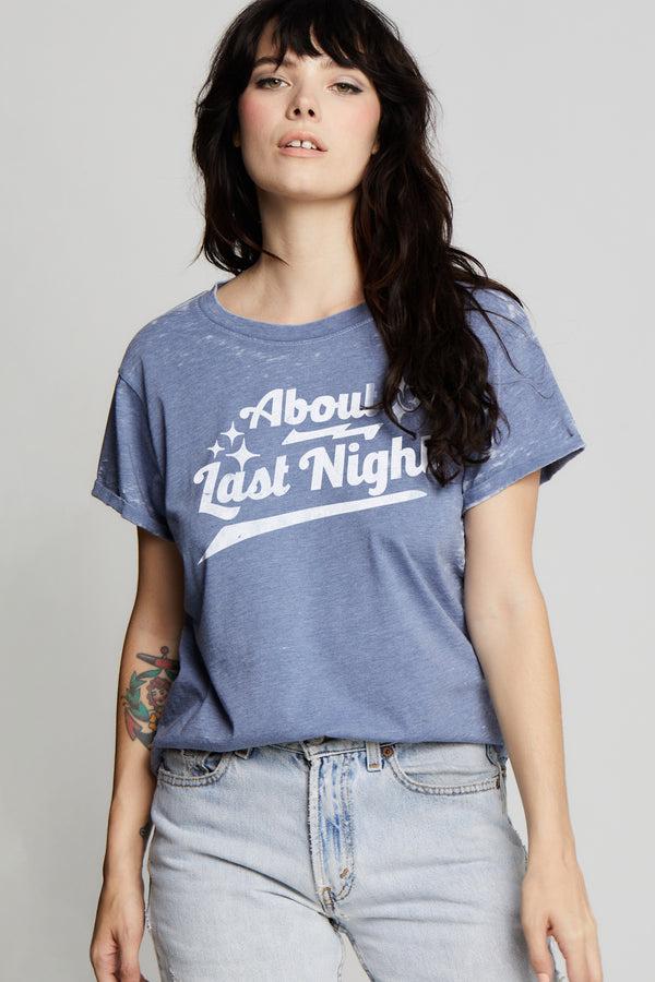 recycled karma About Last Night Vintage-Style Statement Tee