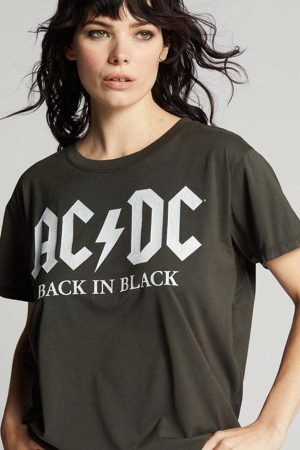 Recycled Karma AC/DC Back In Black Vintage Unisex Tee