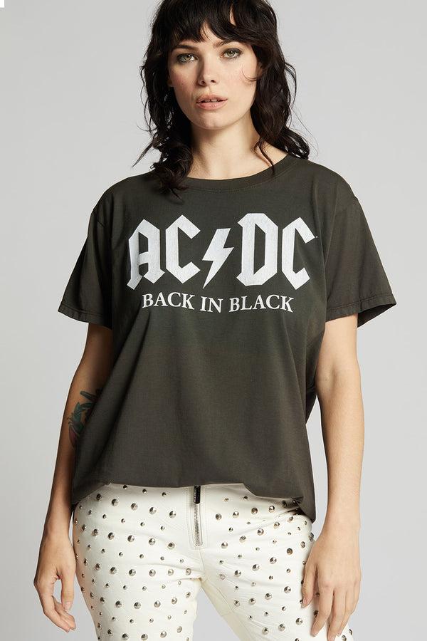 Recycled Karma AC/DC Back In Black Vintage Unisex Tee