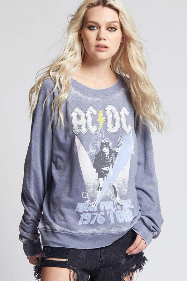 Recycled Karma AC/DC High Voltage Oversized Vintage Concert Sweatshirt