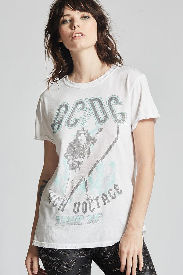 Recycled Karma AC/DC High Voltage Vintage Graphic Tee