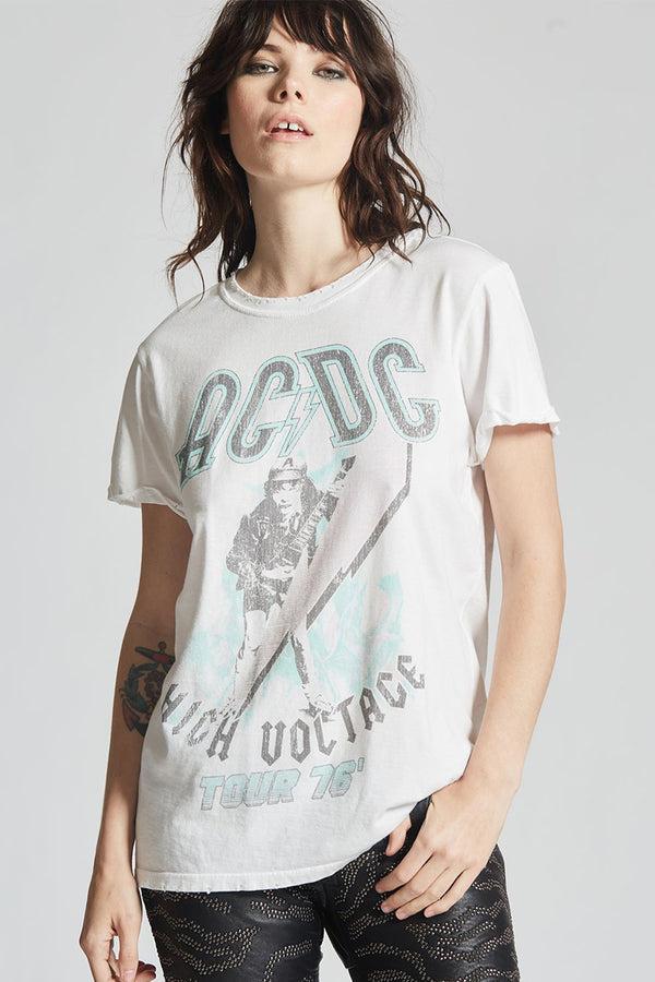 recycled karma AC/DC High Voltage Vintage Graphic Tee