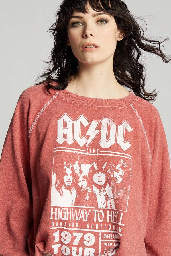 Recycled Karma AC/DC Highway To Hell Vintage Concert Sweatshirt