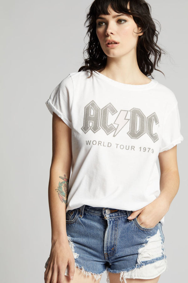 Recycled Karma AC/DC Highway To Hell World Tour 1979 Slim Fit Tee