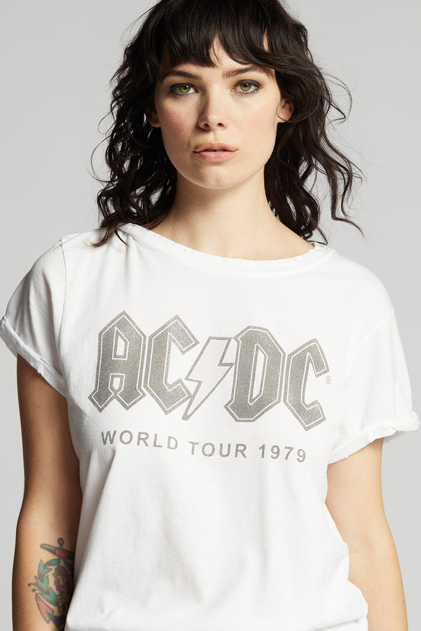 Recycled Karma AC/DC Highway To Hell World Tour 1979 Slim Fit Tee
