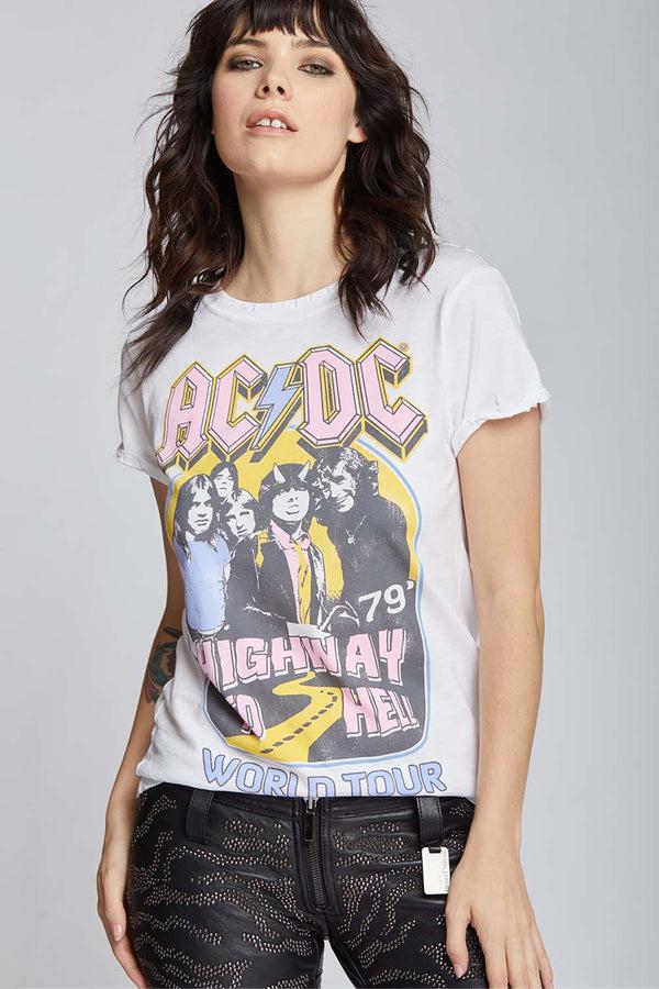 Recycled Karma AC/DC Highway To Hell World Tour Vintage Band Tee