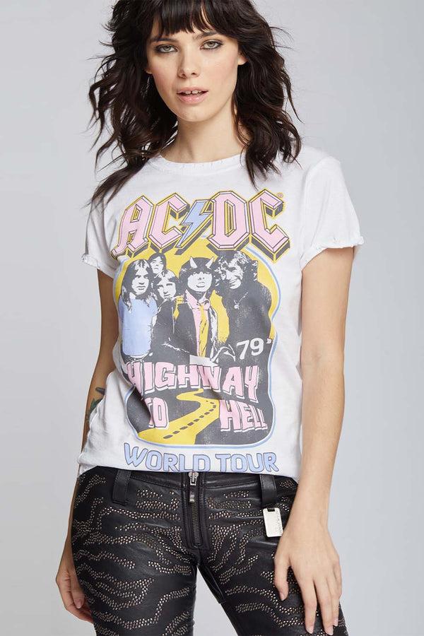 Recycled Karma AC/DC Highway To Hell World Tour Vintage Band Tee