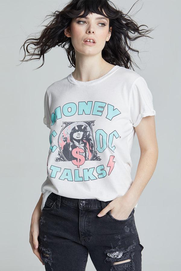recycled karma AC/DC Moneytalks Vintage Graphic Tee