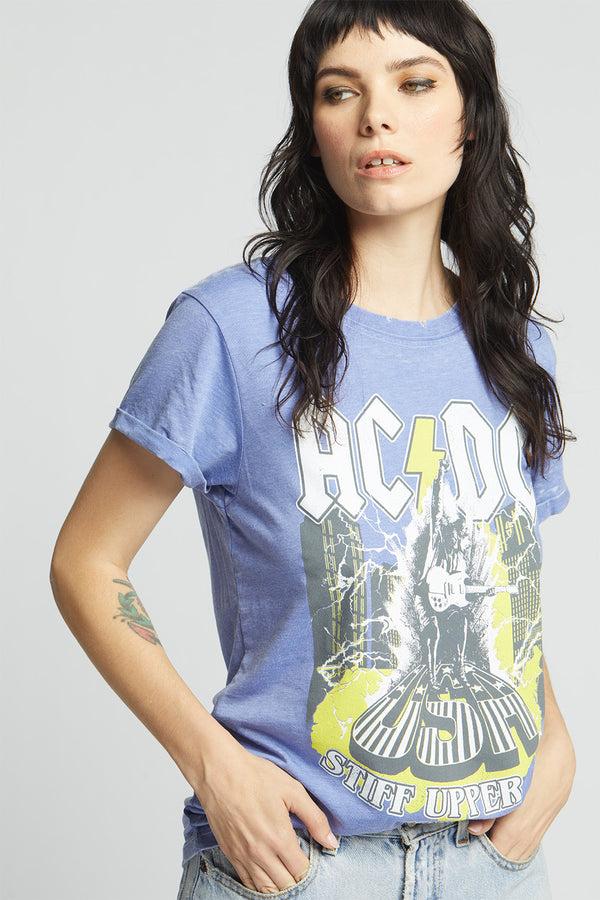 Recycled Karma AC/DC Stiff Upper Lip Tour Vintage Graphic Tee