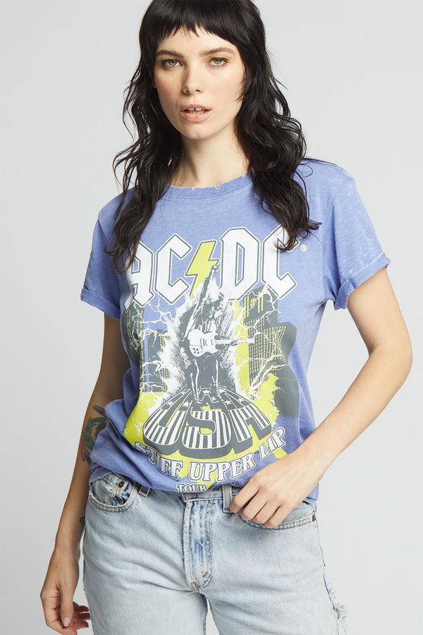 recycled karma AC/DC Stiff Upper Lip Tour Vintage Graphic Tee