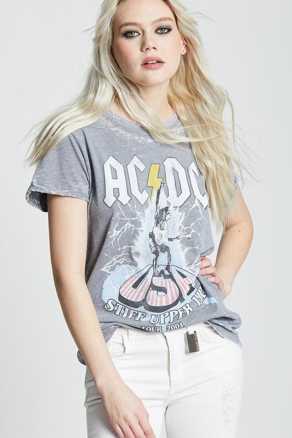 Recycled Karma AC/DC Stiff Upper Lip USA Tour Vintage Graphic Tee