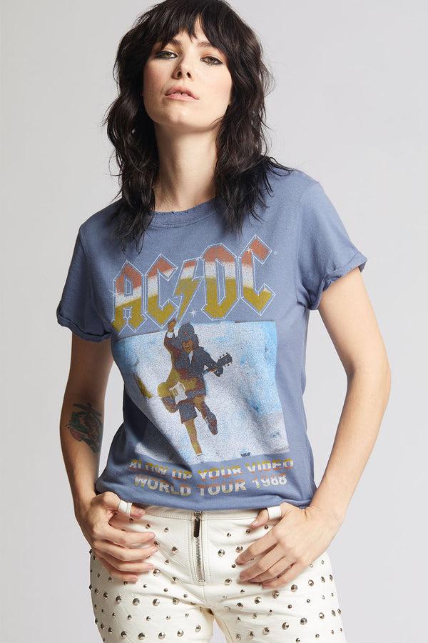 recycled karma AC/DC U.S. Tour 1988 Vintage Band Tee