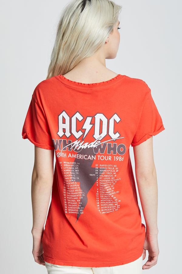 Recycled Karma AC/DC Who Made Who 1986 Concert Graphic Tee