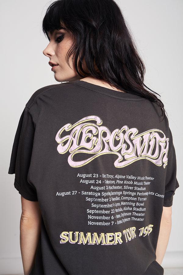 Recycled Karma Aerosmith 1985 Summer Tour Unisex Vintage Graphic Tee