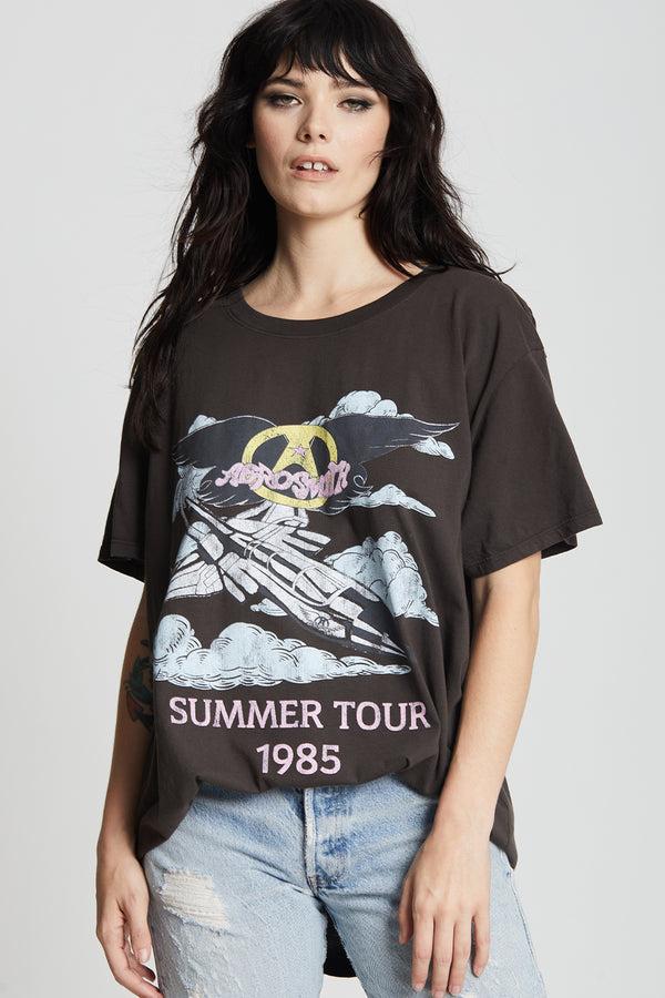 Recycled Karma Aerosmith 1985 Summer Tour Unisex Vintage Graphic Tee