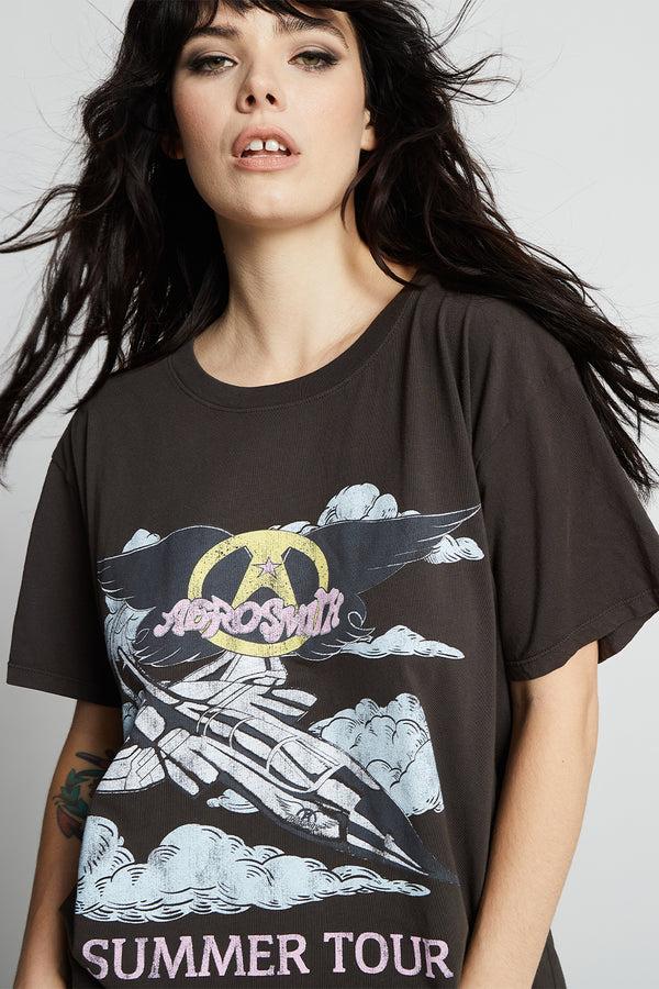 Recycled Karma Aerosmith 1985 Summer Tour Unisex Vintage Graphic Tee