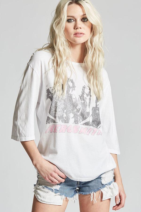 recycled karma Aerosmith Back In The Saddle Vintage Band Tee