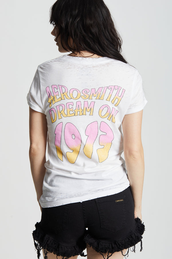 Recycled Karma Aerosmith Dream On 1973 Vintage Band Tee