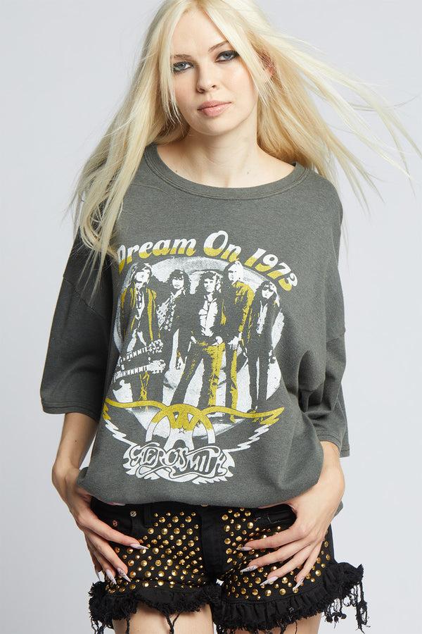 recycled karma Aerosmith Dream On Portrait One Size Vintage Band Tee
