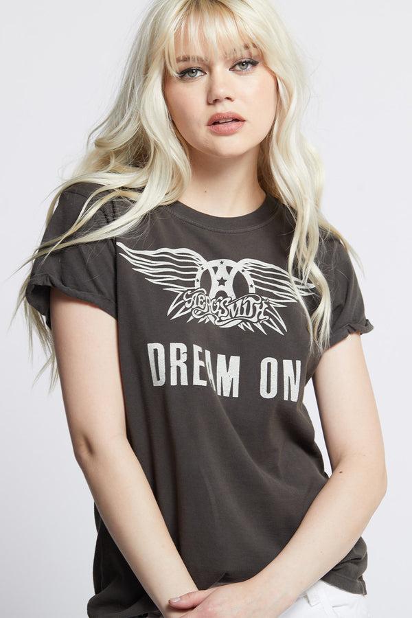 Recycled Karma Aerosmith Dream On Vintage Band Logo Tee
