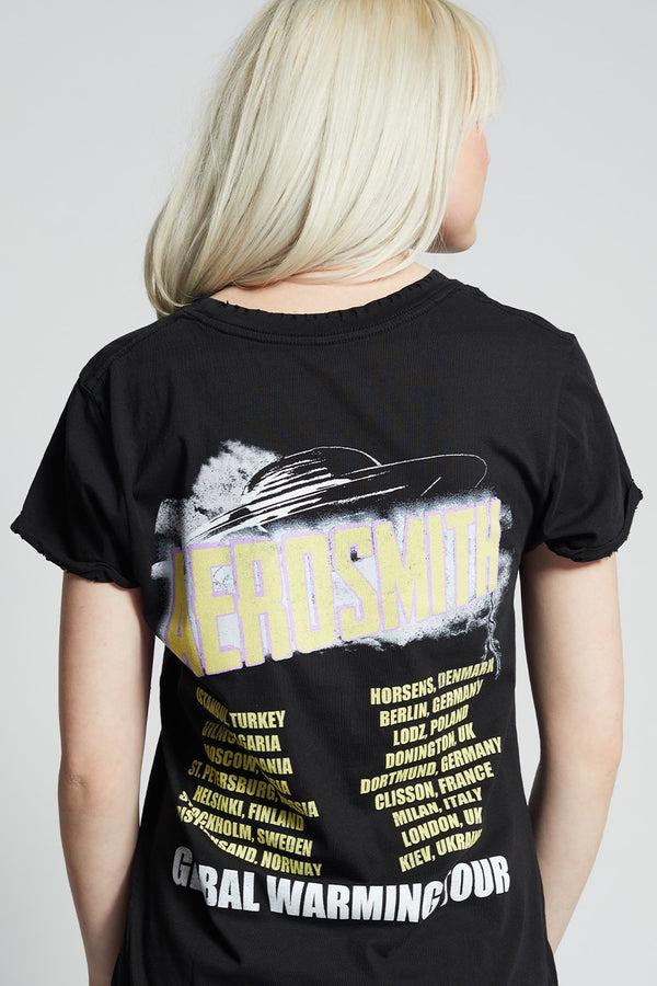 Recycled Karma Aerosmith Global Warming Tour Concert Graphic Tee