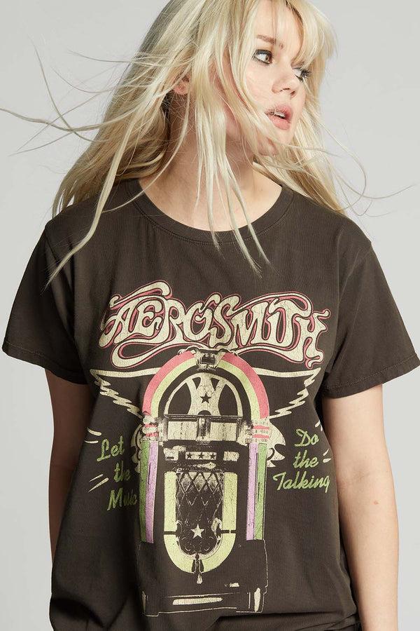 Recycled Karma Aerosmith Jukebox Unisex Vintage Graphic Tee