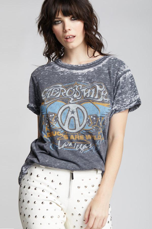 recycled karma Aerosmith Las Vegas Vintage Burnout Tee