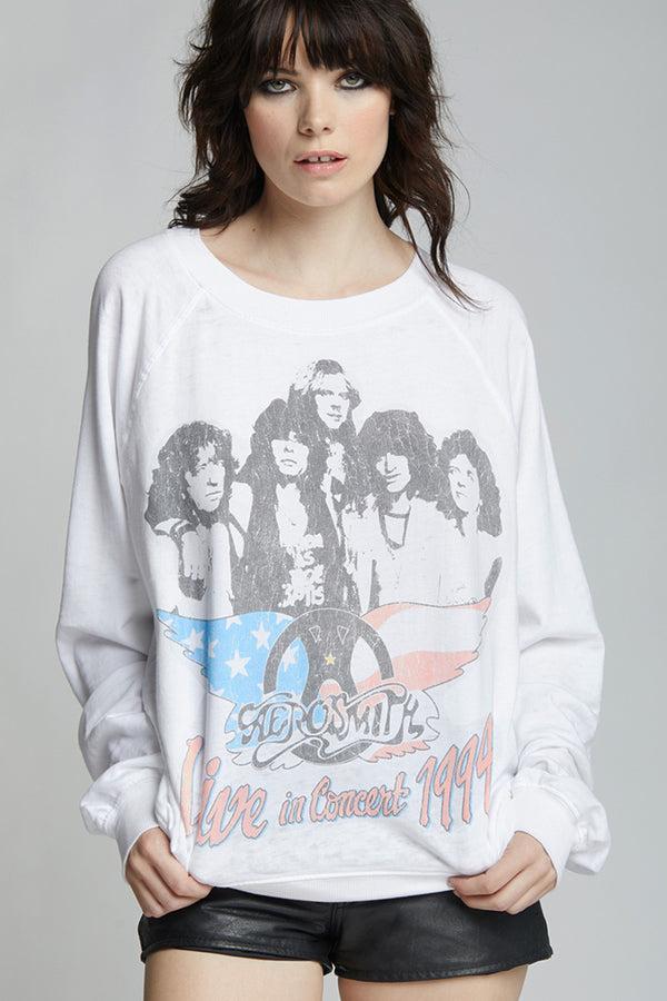recycled karma Aerosmith Live In Concert ‘94 Oversized Concert Sweatshirt