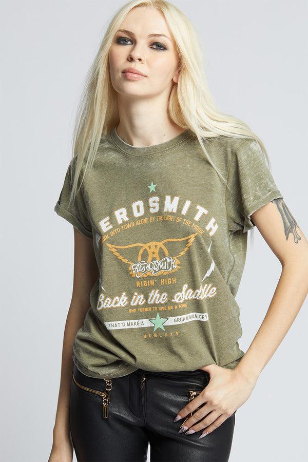 Recycled Karma Aerosmith Ridin’ High Vintage Band Graphic Tee