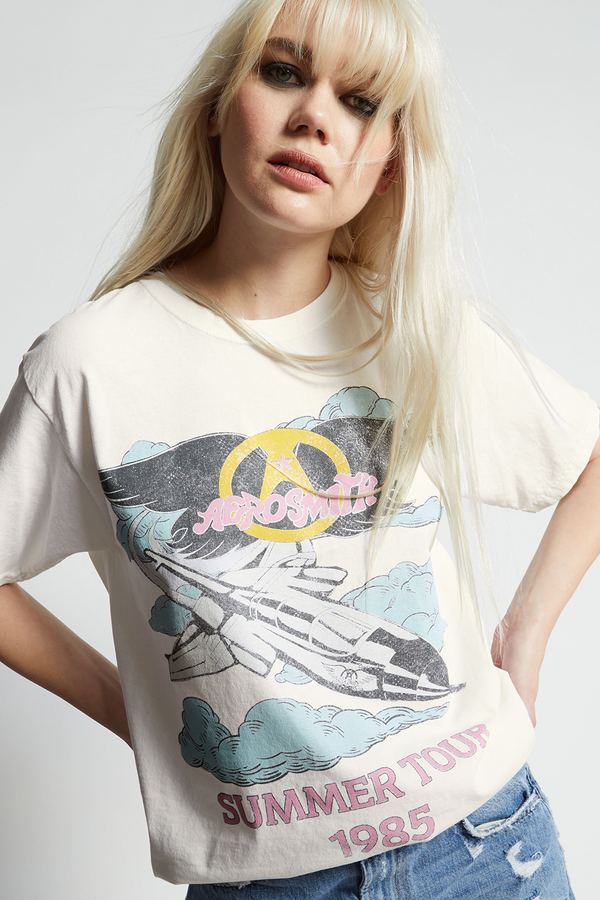 Recycled Karma Aerosmith Summer Tour 1985 Unisex Tee