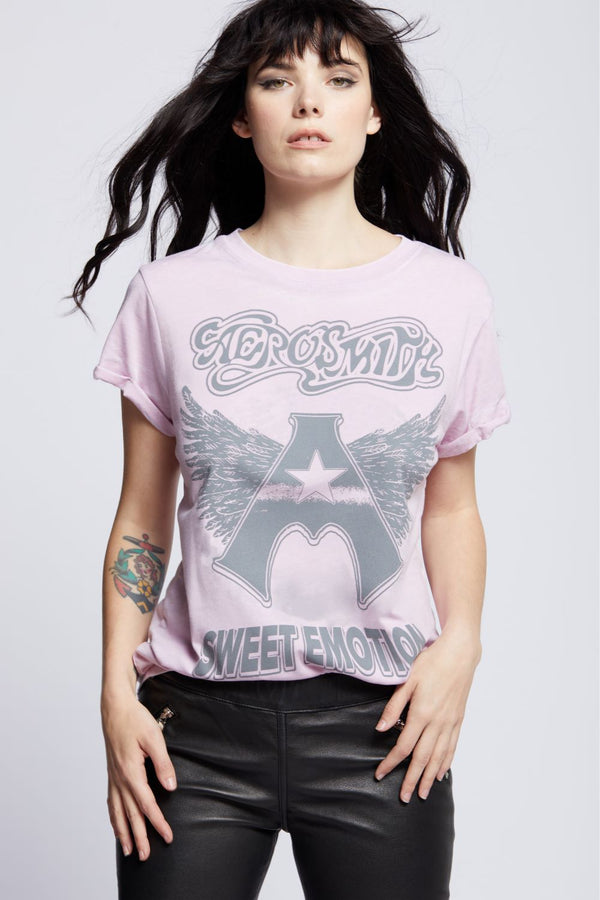 Recycled Karma Aerosmith Sweet Emotion Slim Fit Vintage Band Tee