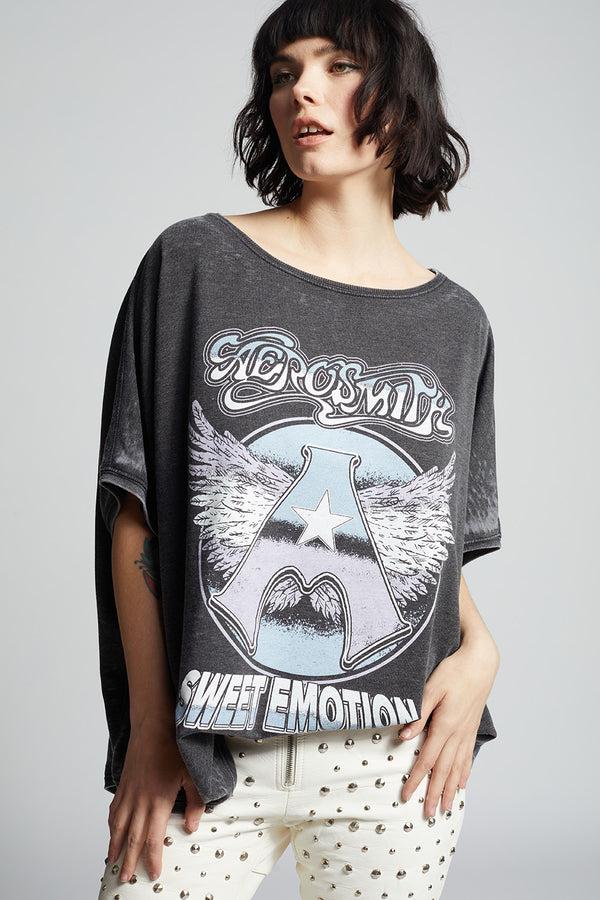 Recycled Karma Aerosmith Sweet Emotion Vintage One Size Sweatshirt