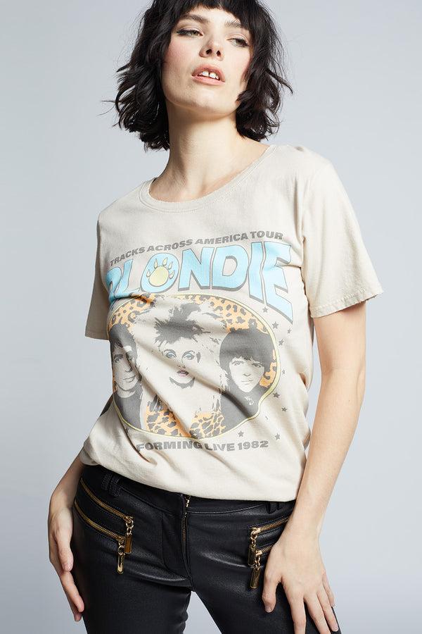 Recycled Karma Blondie Across America Boyfriend Tee