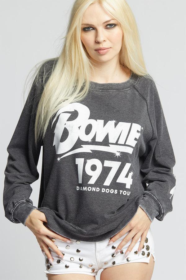 Recycled Karma David Bowie Diamond Dogs Tour 1974 Sweatshirt
