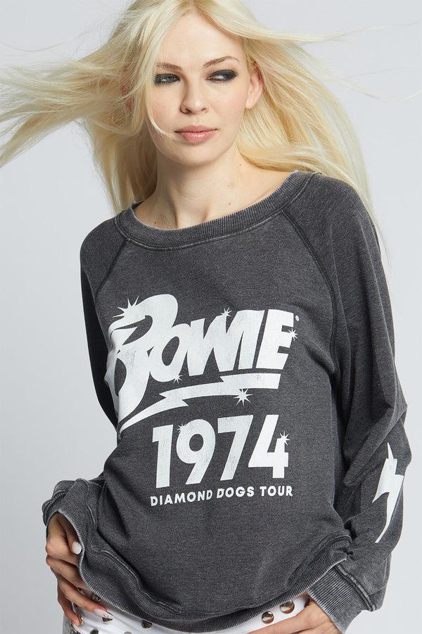Recycled Karma David Bowie Diamond Dogs Tour 1974 Sweatshirt