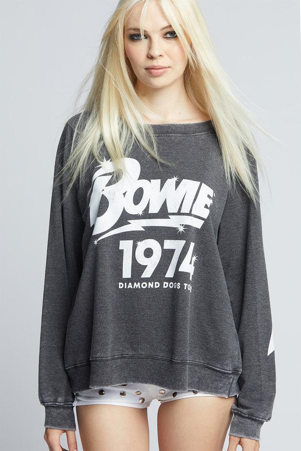 recycled karma David Bowie Diamond Dogs Tour 1974 Sweatshirt