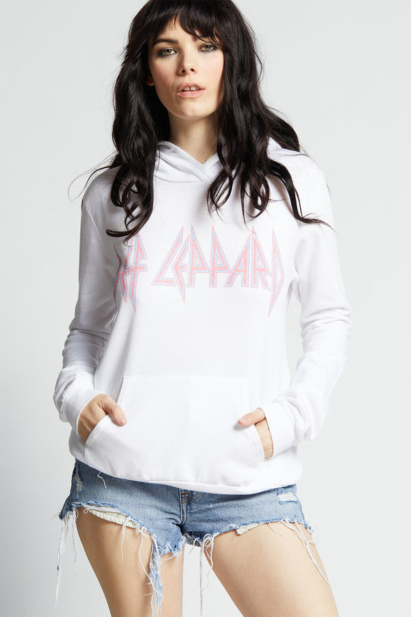 recycled karma Def Leppard ‘83 Rock Brigade Oversized Hoodie