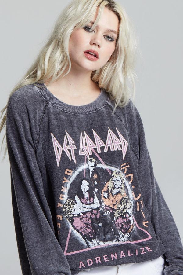 Recycled Karma Def Leppard ‘93 Adrenalize World Tour Oversized Graphic Sweatshirt