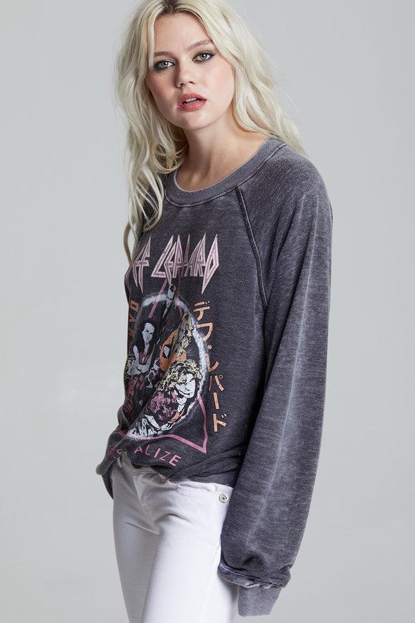Recycled Karma Def Leppard ‘93 Adrenalize World Tour Oversized Graphic Sweatshirt
