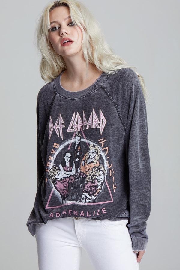 recycled karma Def Leppard ‘93 Adrenalize World Tour Oversized Graphic Sweatshirt