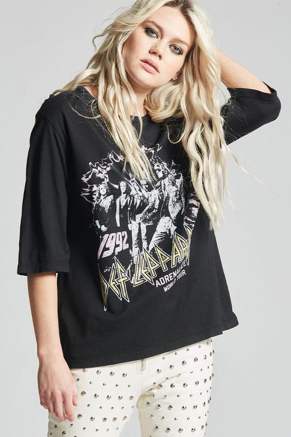 Recycled Karma Def Leppard Adrenalize Boyfriend Tee