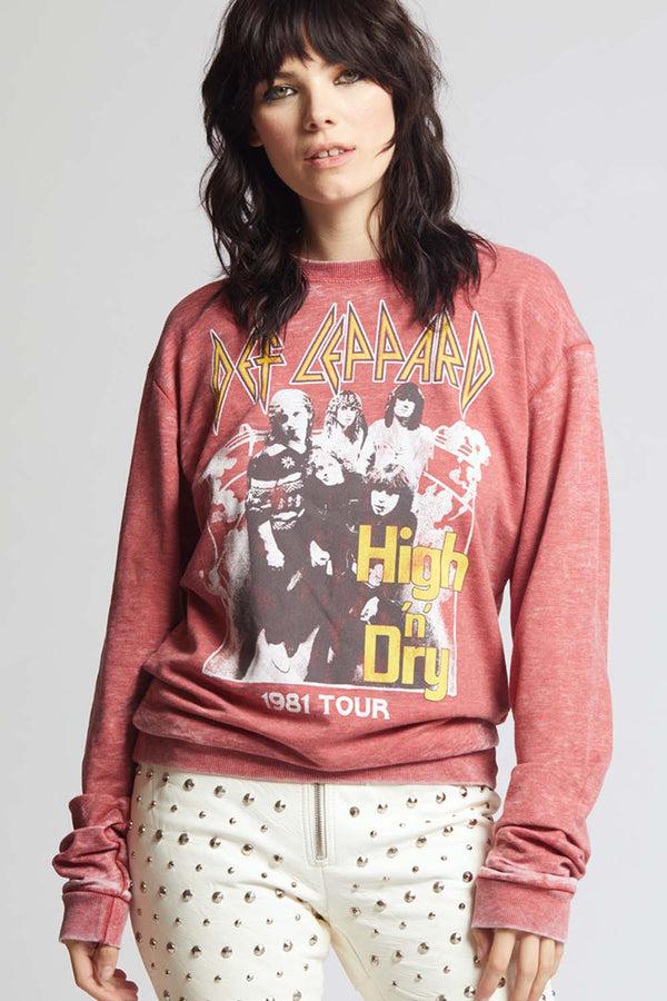 recycled karma Def Leppard High ‘N’ Dry Slim-fit Sweatshirt
