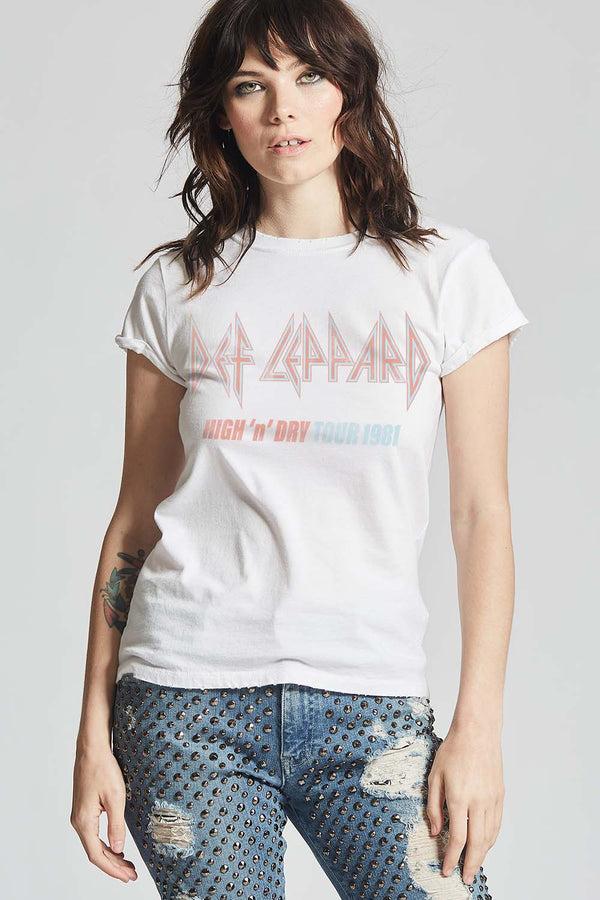 recycled karma Def Leppard High 'N' Dry Tour 1986 Tee