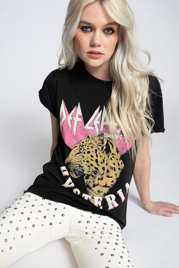 Recycled Karma Def Leppard Hysteria Summer Tour Graphic Tee